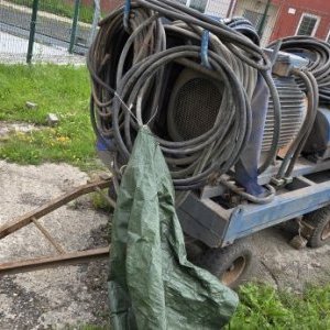 foto WOMA 1502 pompa 570bar wysokie ciśnienie 110kW 1.500 ltr/min. przyczepa