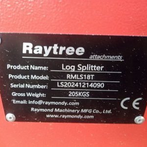 foto Raytree Log splitter 18t