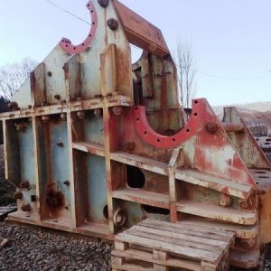 foto szczęk 145t rozdrabniacz 405-860t/h zdemontowane!