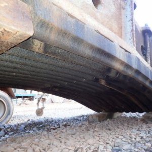 foto szczęk 145t rozdrabniacz 405-860t/h zdemontowane!