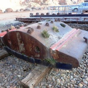 foto szczęk 145t rozdrabniacz 405-860t/h zdemontowane!