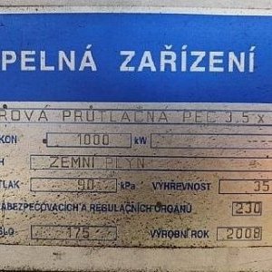 foto 34t piec gaz komorowa 1.000kW 35.7MJ/m3 2.4t/h 90kPa 3.5x3.2m przemysł inżynieria