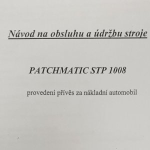 foto niekompletna przyczepa asfaltowa Patchmatic