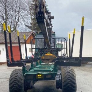 foto 5.45t laduje 4.5t/5m3 forwarder łańcuchy+pasi 8x8 las 9.95t ENTRACON Delaware