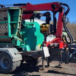 foto 180m3/h 60x120cm 19.5t bio rebak JENZ przyczepa HDS+gaszienica (platinizki maszyny) drzewo kruszarka