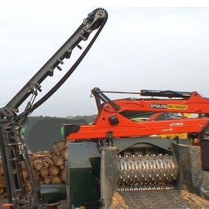 foto 180m3/h 60x120cm 19.5t bio rebak JENZ przyczepa HDS+gaszienica (platinizki maszyny) drzewo kruszarka