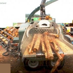 foto 180m3/h 60x120cm 19.5t bio rebak JENZ przyczepa HDS+gaszienica (platinizki maszyny) drzewo kruszarka