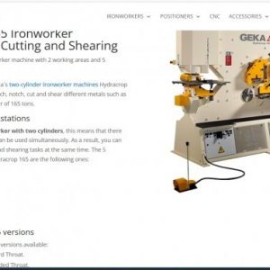 foto GWARANCJA! metal nożyczki GEKA Hydracrop 165/300 SD